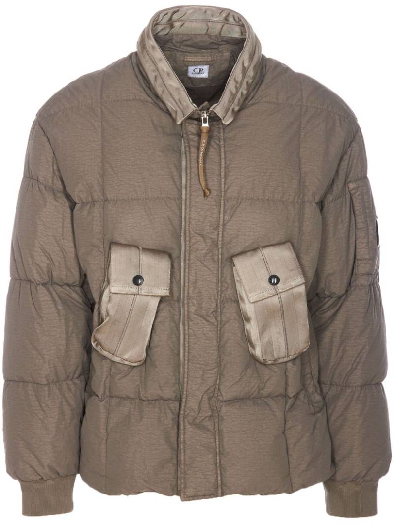 C.P. Company quilted puffer jacket - Grey von C.P. Company