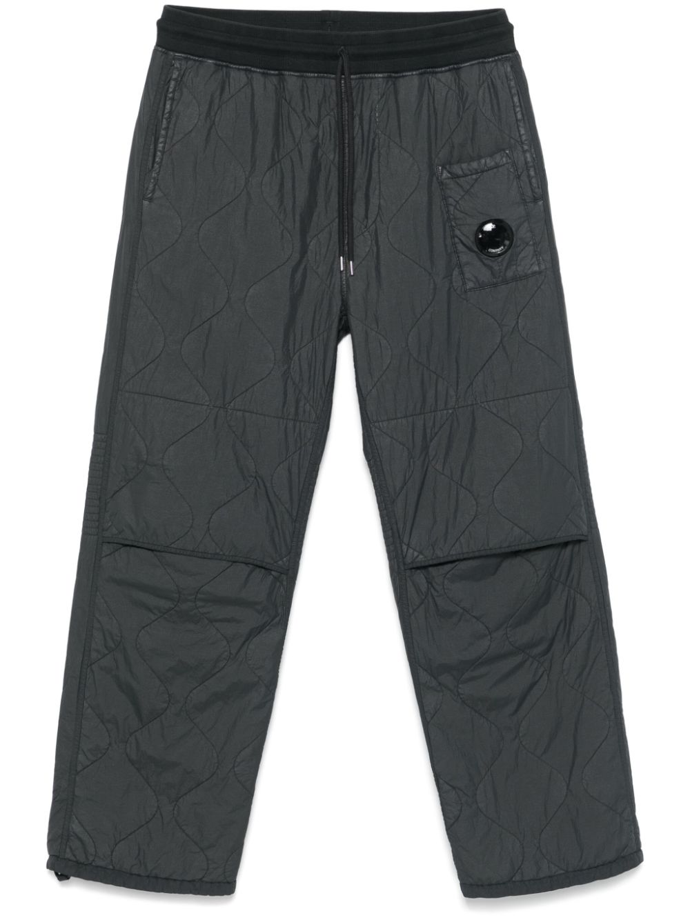 C.P. Company Lens-detail quilted trousers - Grey von C.P. Company