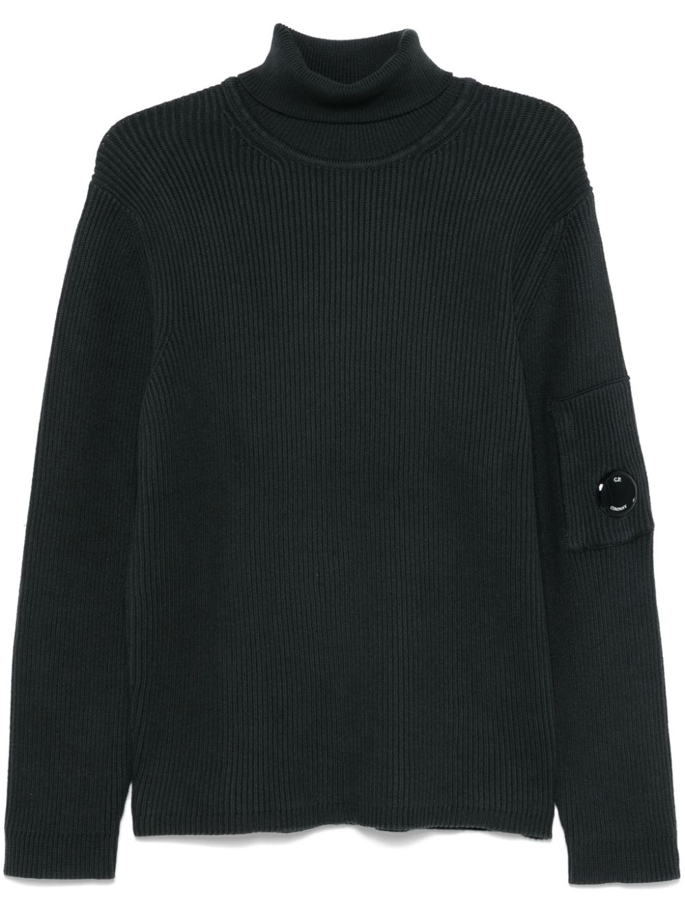 C.P. Company ribbed roll-neck sweater - Black von C.P. Company