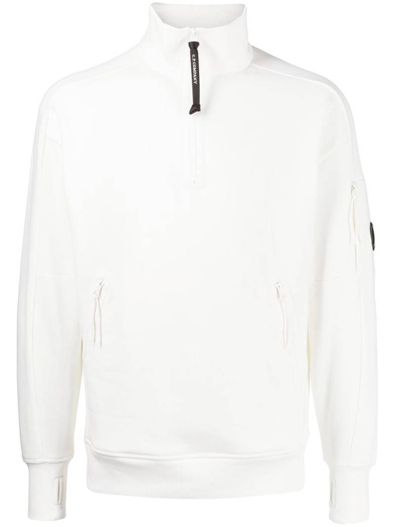 C.P. Company zip-fastening sweatshirt - White von C.P. Company