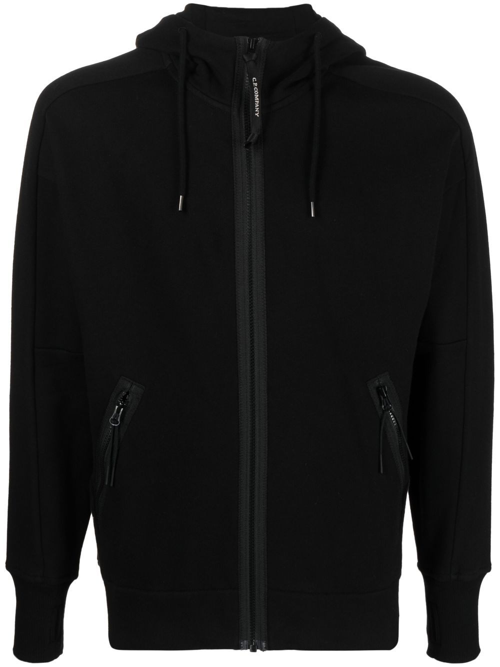 C.P. Company zip-up cotton hoodie - Black von C.P. Company