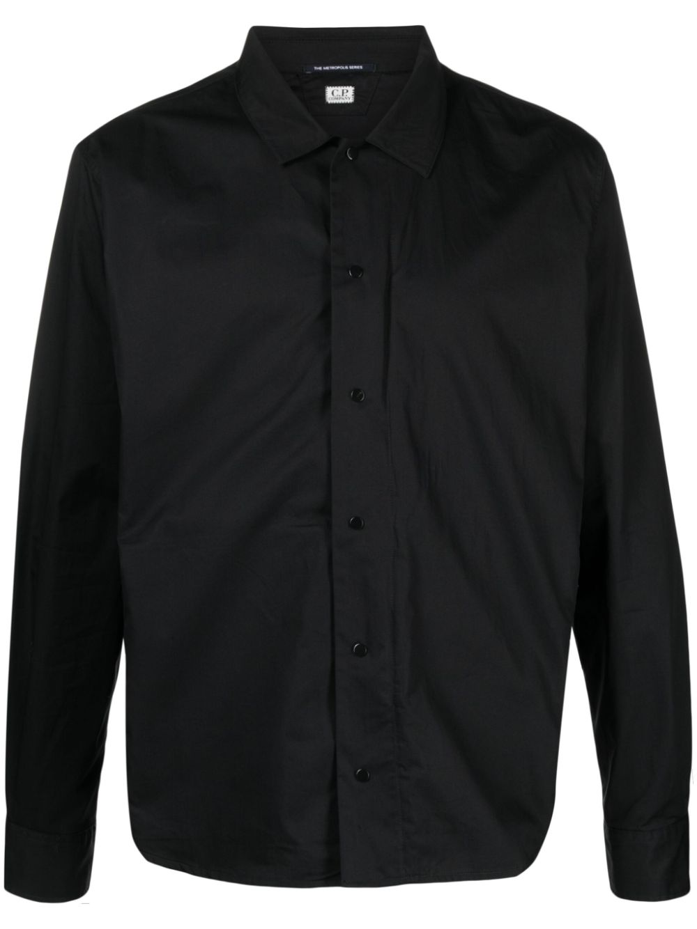 C.P. Company zipped gabardine shirt - Black von C.P. Company