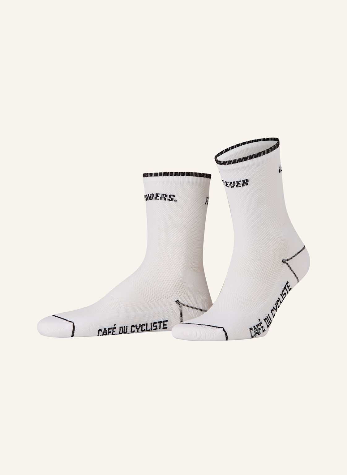 Café Du Cycliste Radsocken Motto Summer weiss von CAFÉ DU CYCLISTE