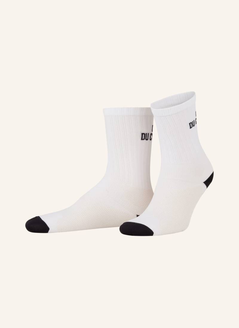 Café Du Cycliste Radsocken Solid weiss von CAFÉ DU CYCLISTE