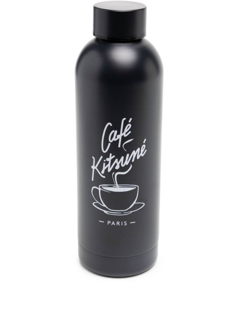 CAFÉ KITSUNÉ stainless-steel water bottle - Black von CAFÉ KITSUNÉ