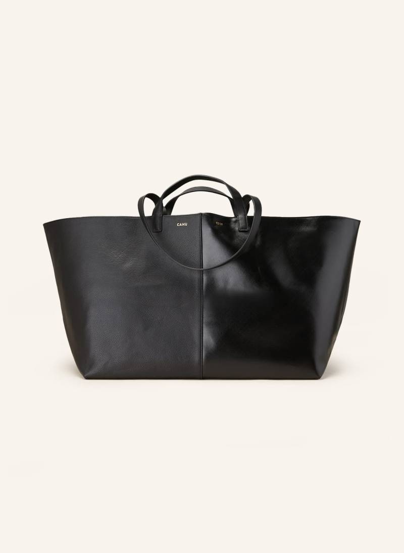 Cahu Shopper Le Pratique Cuir schwarz von CAHU