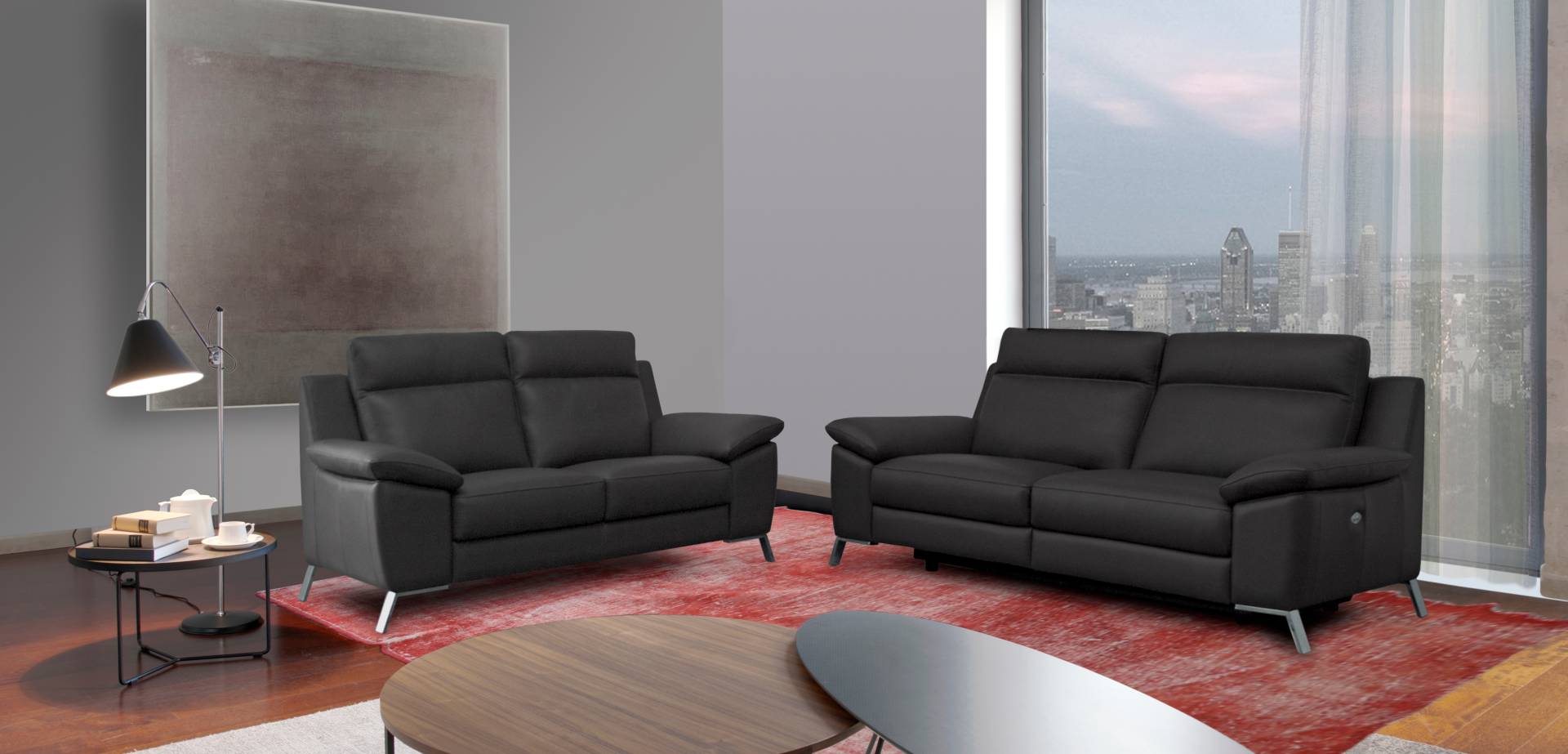 CALIA ITALIA 3-Sitzer »Roby italienisches Designsofa mit exzellentem Sitzkomfort«, erstklassigem Lederbezug von CALIA ITALIA