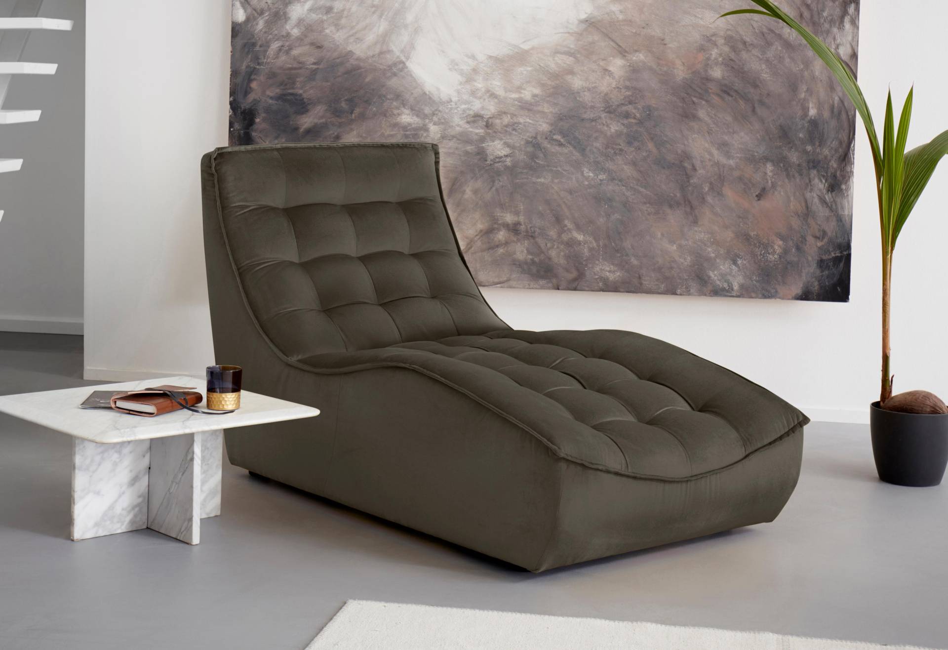 CALIA ITALIA Chaiselongue »Banjo, Designsofa, erstklassiger Sitzkomfort, als Einzelelement«, oder als Modulsofa mit den passenden Erweiterungselementen stellbar von CALIA ITALIA