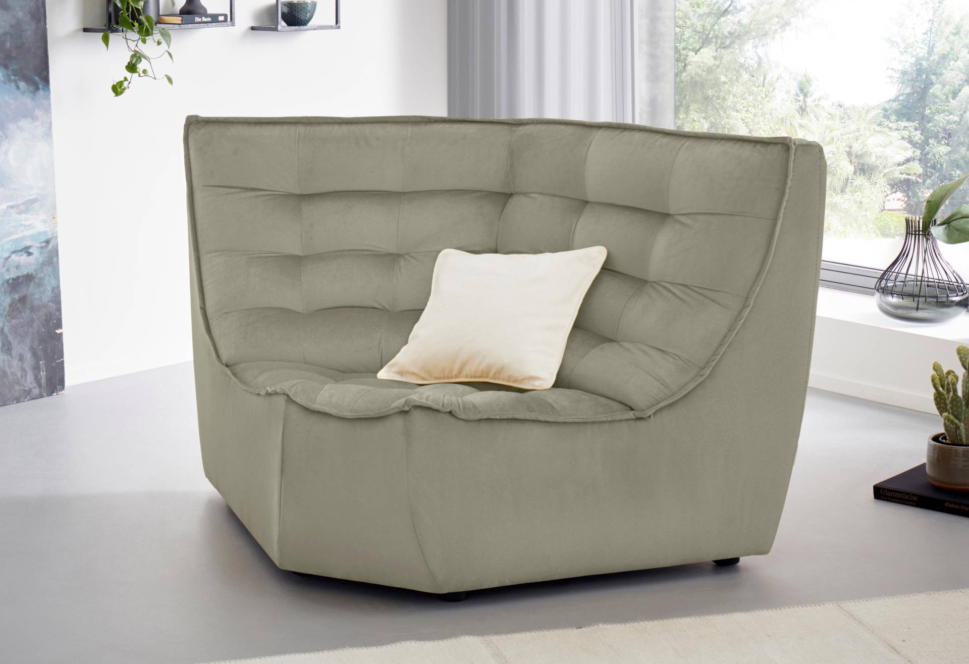 CALIA ITALIA Ecksofa »Banjo, Eckelement, tolles Design und hoher Sitzkomfort frei stellbar«, oder als Modulsofa mit den passenden Erweiterungselementen nutzbar von CALIA ITALIA