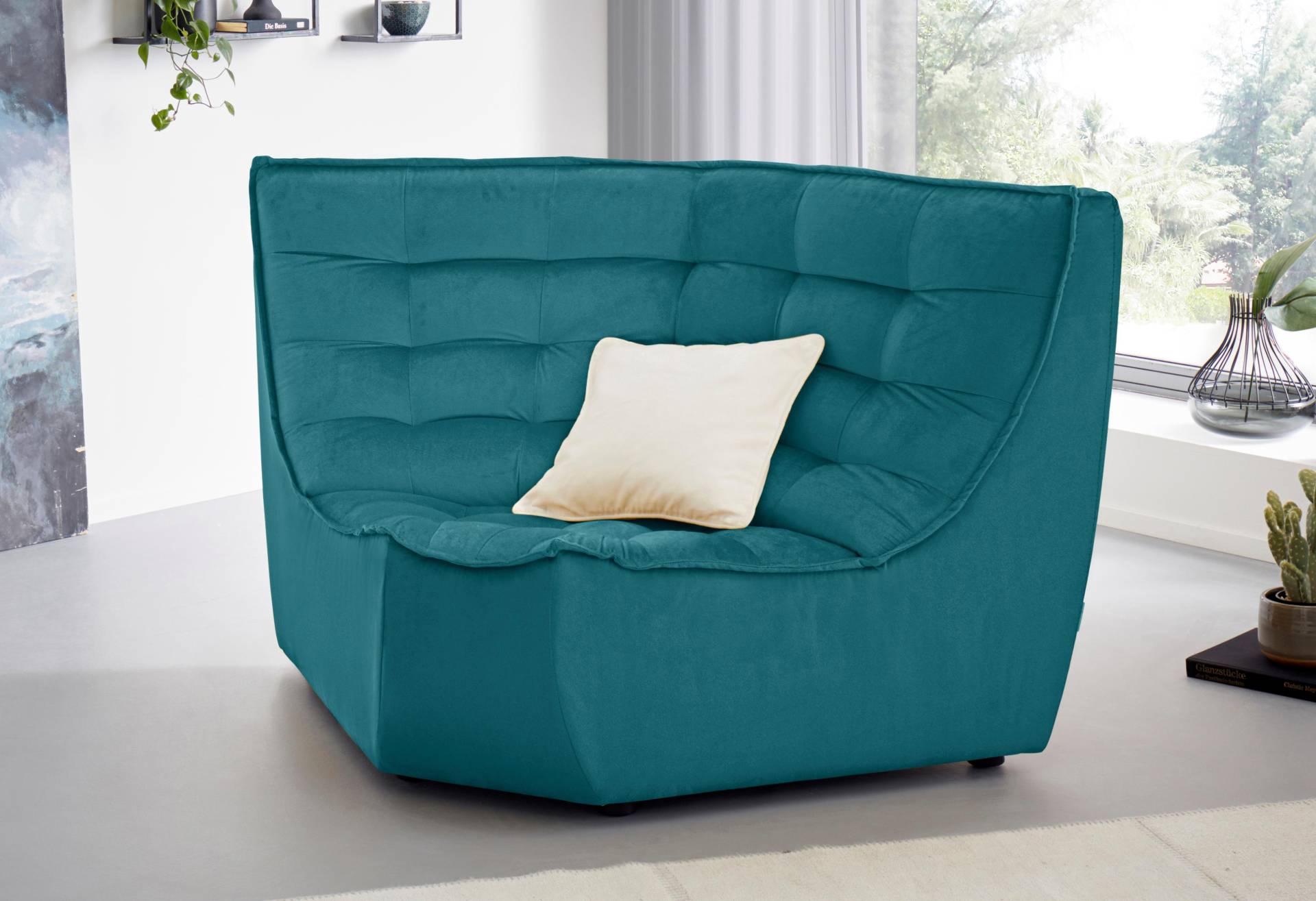 CALIA ITALIA Ecksofa »Banjo, Eckelement, tolles Design und hoher Sitzkomfort frei stellbar«, oder als Modulsofa mit den passenden Erweiterungselementen nutzbar von CALIA ITALIA