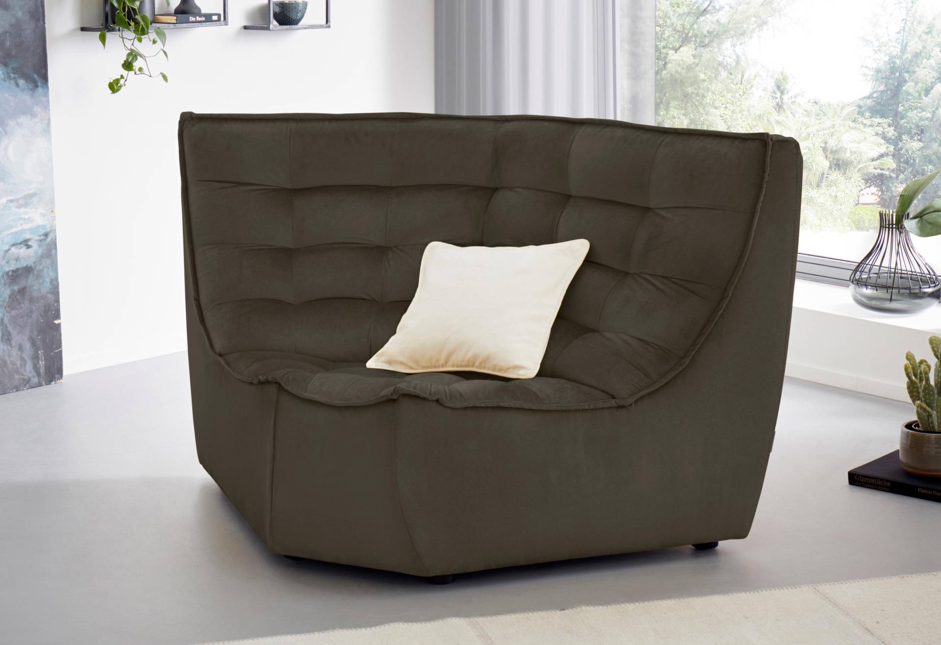 CALIA ITALIA Ecksofa »Banjo, Eckelement, tolles Design und hoher Sitzkomfort frei stellbar«, oder als Modulsofa mit den passenden Erweiterungselementen nutzbar von CALIA ITALIA