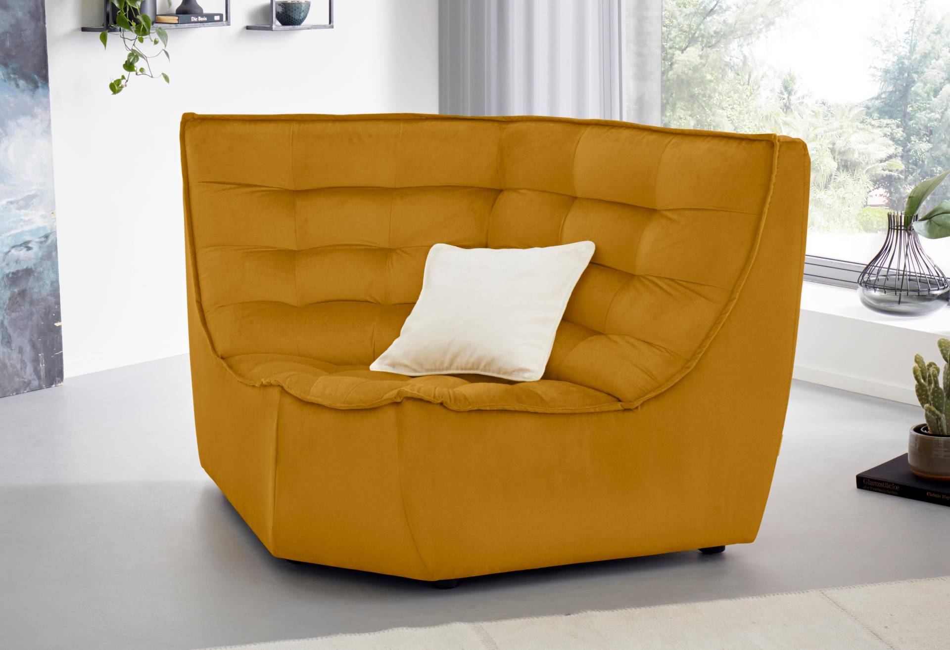 CALIA ITALIA Ecksofa »Banjo, Eckelement, tolles Design und hoher Sitzkomfort frei stellbar«, oder als Modulsofa mit den passenden Erweiterungselementen nutzbar von CALIA ITALIA