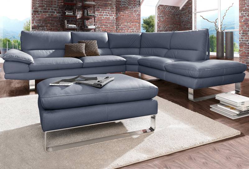 CALIA ITALIA Ecksofa »Dave, italienisches Designsofa mit erstklassigem Sitzkomfort, L-Form«, mit tollen Lederbezügen von CALIA ITALIA