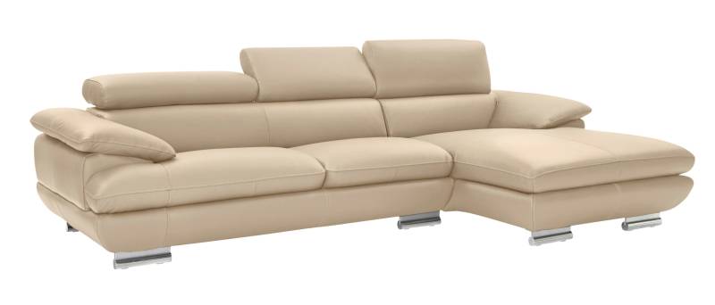 CALIA ITALIA Ecksofa »Magic, ein italienisches Sofa zum Träumen, erstklassiger Sitzkomfort«, mit verstellbaren Kopfteilen, in 2 Lederqualitäten von CALIA ITALIA