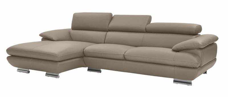 CALIA ITALIA Ecksofa »Magic, ein italienisches Sofa zum Träumen, erstklassiger Sitzkomfort«, mit verstellbaren Kopfteilen, in 2 Lederqualitäten von CALIA ITALIA