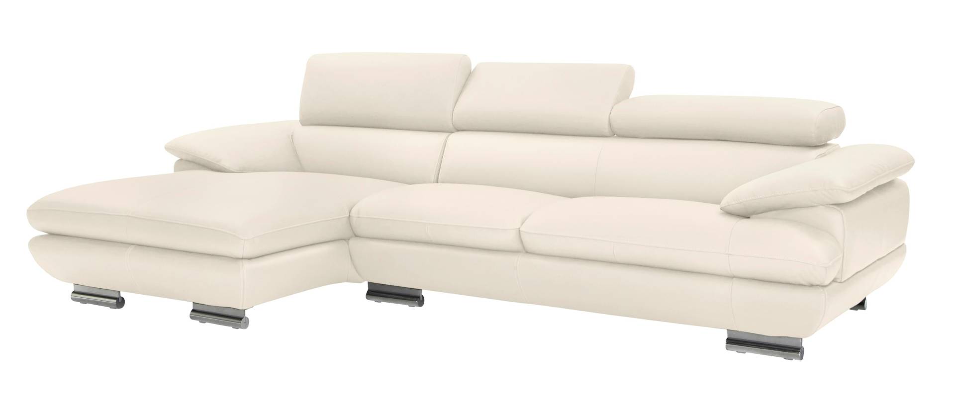 CALIA ITALIA Ecksofa »Magic, ein italienisches Sofa zum Träumen, erstklassiger Sitzkomfort«, mit verstellbaren Kopfteilen, in 2 Lederqualitäten von CALIA ITALIA