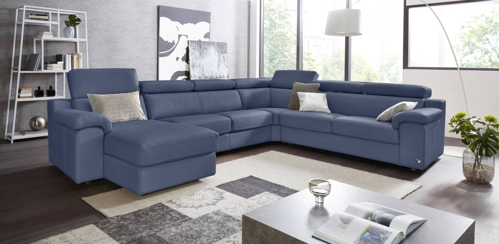 CALIA ITALIA Wohnlandschaft »CS_Mambo, U-Form, Familiensofa, bequem und zeitlos«, in Leder, inklusive Kopfteilverstellung CALIA ITALIA Wohnlandschaft »CS_Mambo, U-Form, Familiensofa, bequem und zeitlos«, in Leder, inklusive Kopfteilverstellung von CALIA ITALIA