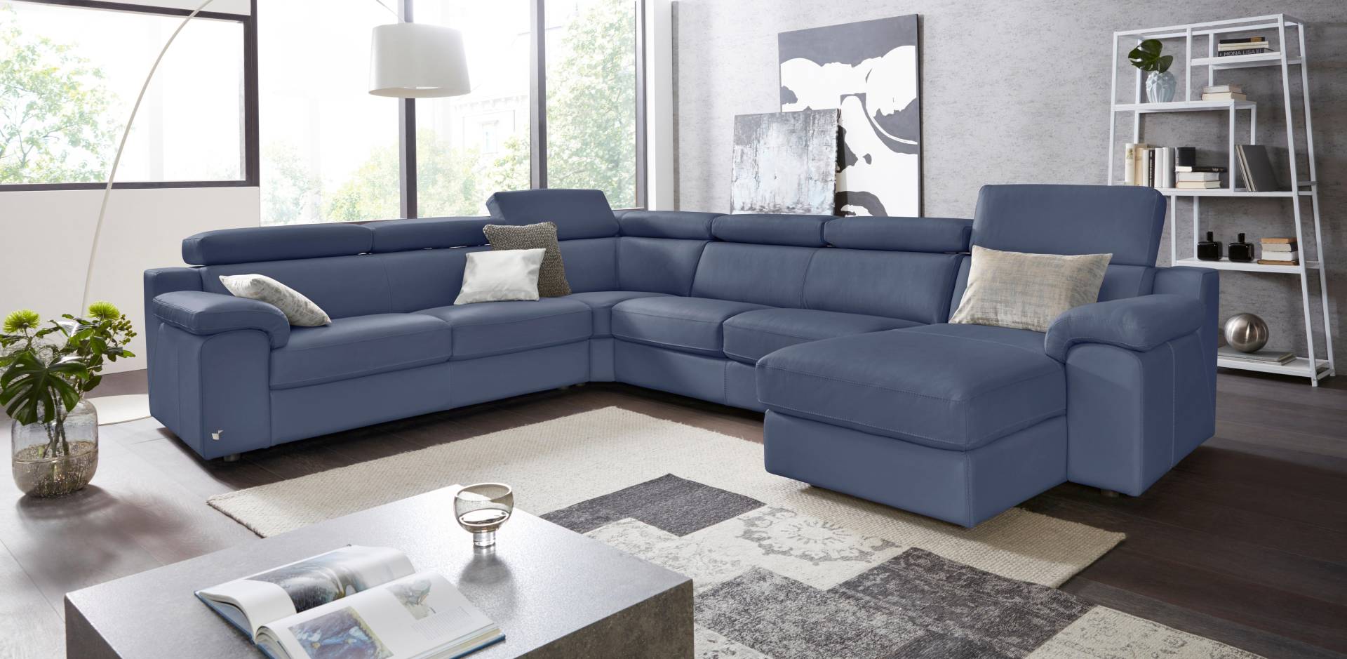 CALIA ITALIA Wohnlandschaft »CS_Mambo, U-Form, Familiensofa, bequem und zeitlos«, in Leder, inklusive Kopfteilverstellung CALIA ITALIA Wohnlandschaft »CS_Mambo, U-Form, Familiensofa, bequem und zeitlos«, in Leder, inklusive Kopfteilverstellung von CALIA ITALIA