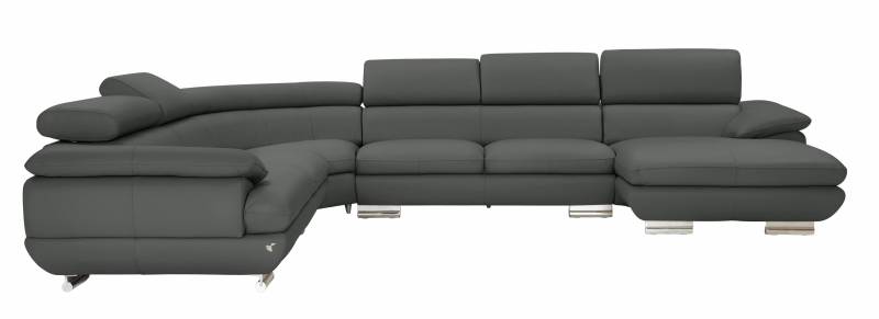 CALIA ITALIA Wohnlandschaft »Magic, italienisches Sofa zum Träumen, erstklassiger Sitzkomfort«, verstellbaren Kopfstützen zum Relaxen, in 2 Lederqualitäten, U-Form von CALIA ITALIA