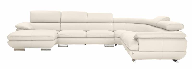 CALIA ITALIA Wohnlandschaft »Magic, italienisches Sofa zum Träumen, erstklassiger Sitzkomfort«, verstellbaren Kopfstützen zum Relaxen, in 2 Lederqualitäten, U-Form von CALIA ITALIA