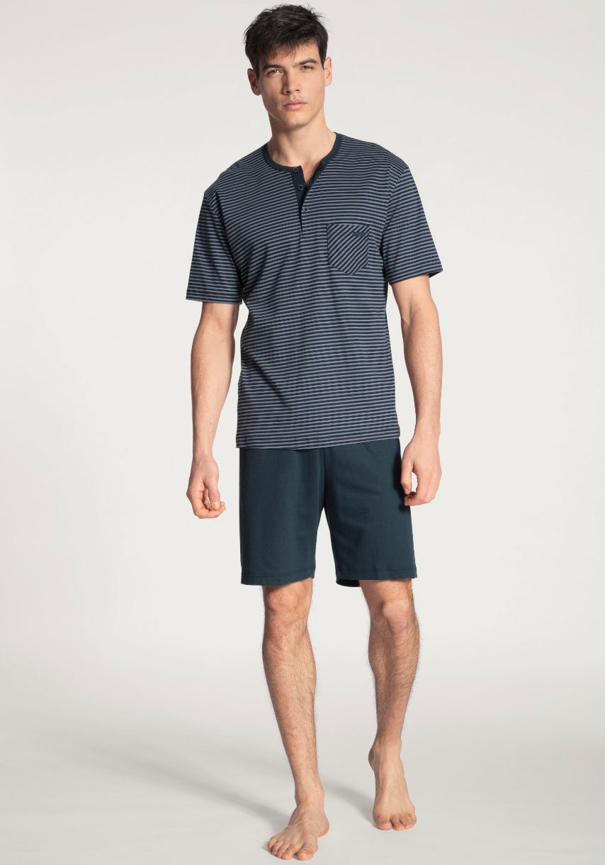 CALIDA Shorty »Relax Streamline«, Shortsleeve mit Knopfleiste, Comfort Fit von CALIDA