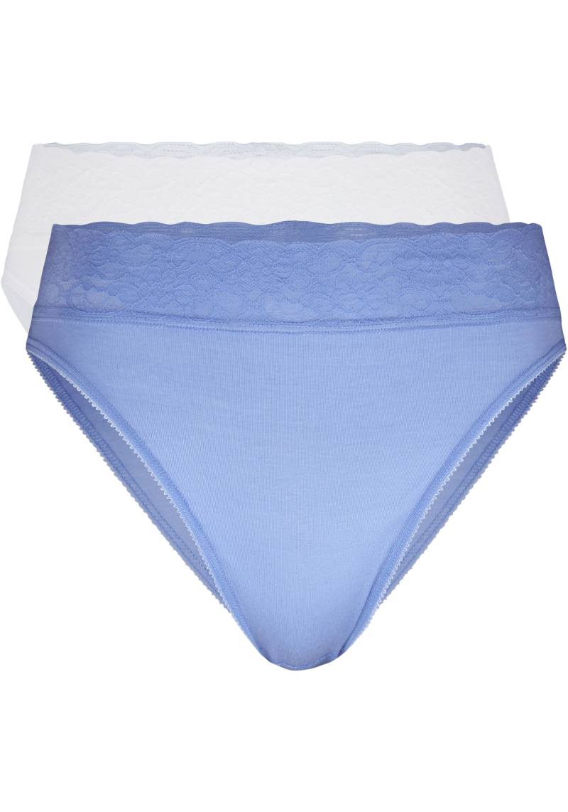 CALIDA Slip »Iconics«, (2er Pack), Bund aus hochwertiger Lycra-Spitze von CALIDA