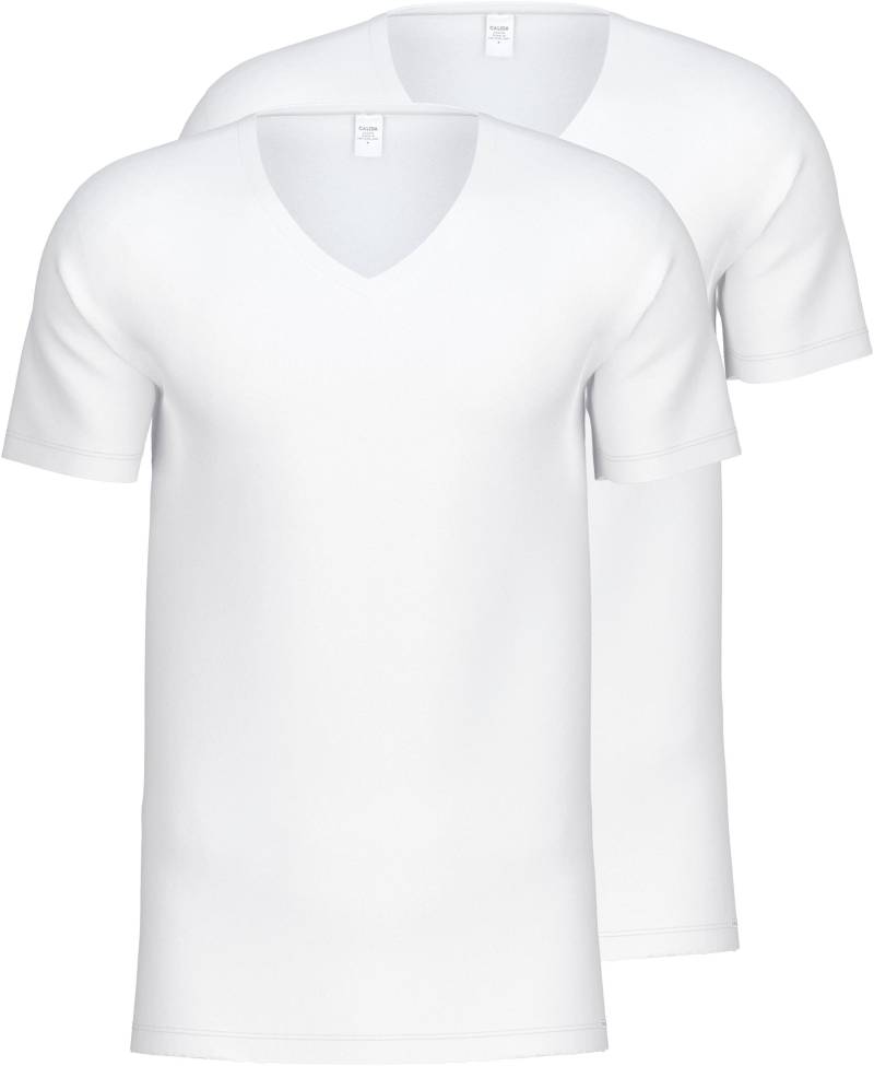 CALIDA Kurzarmshirt »Natural Benefit«, mit V-Ausschnitt und perfekter Passform von CALIDA