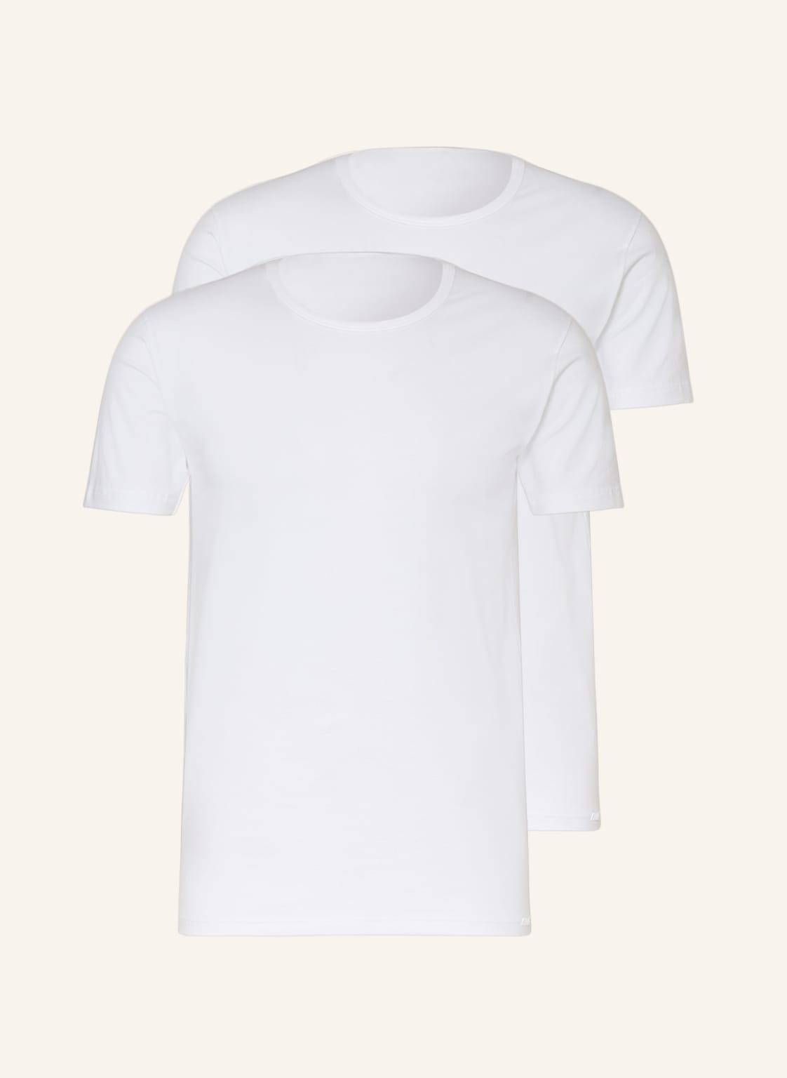 Calida 2er-Pack T-Shirts Natural Benefit weiss von CALIDA