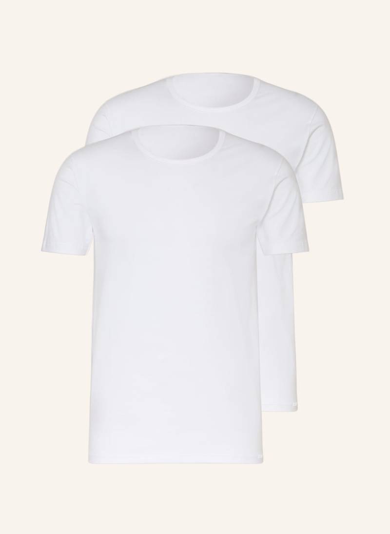 Calida 2er-Pack T-Shirts Natural Benefit weiss von CALIDA