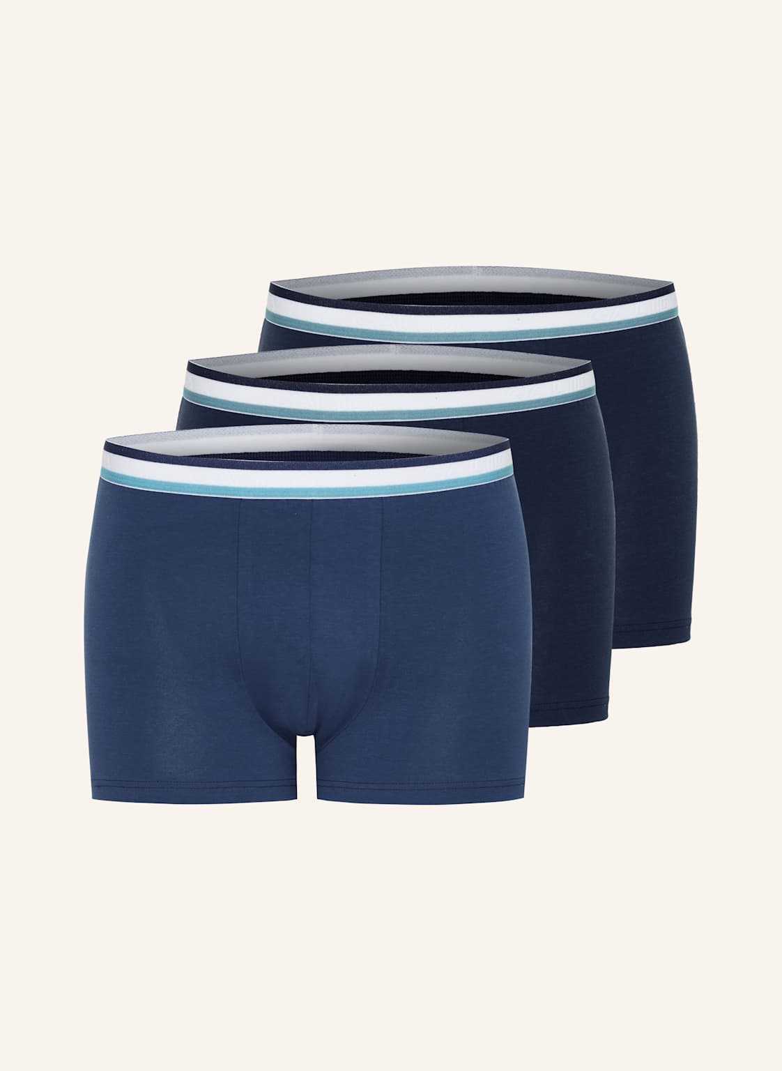 Calida 3er-Pack Boxershorts Natural Benefit blau von CALIDA