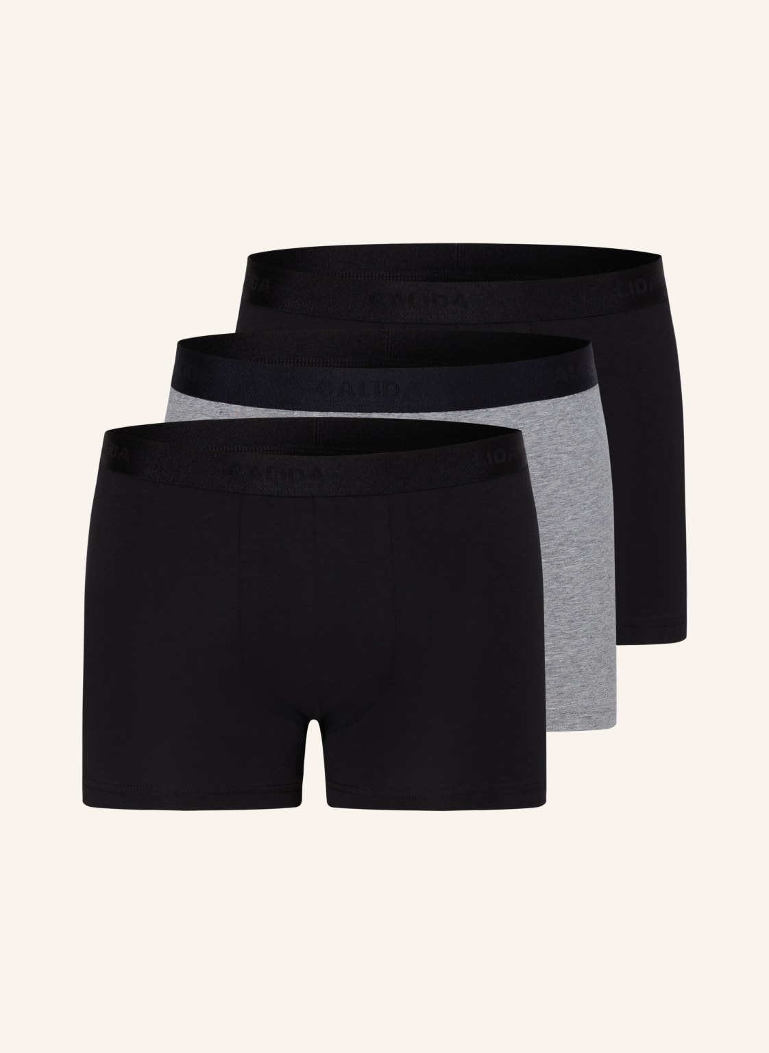 Calida 3er-Pack Boxershorts Natural Benefit schwarz von CALIDA