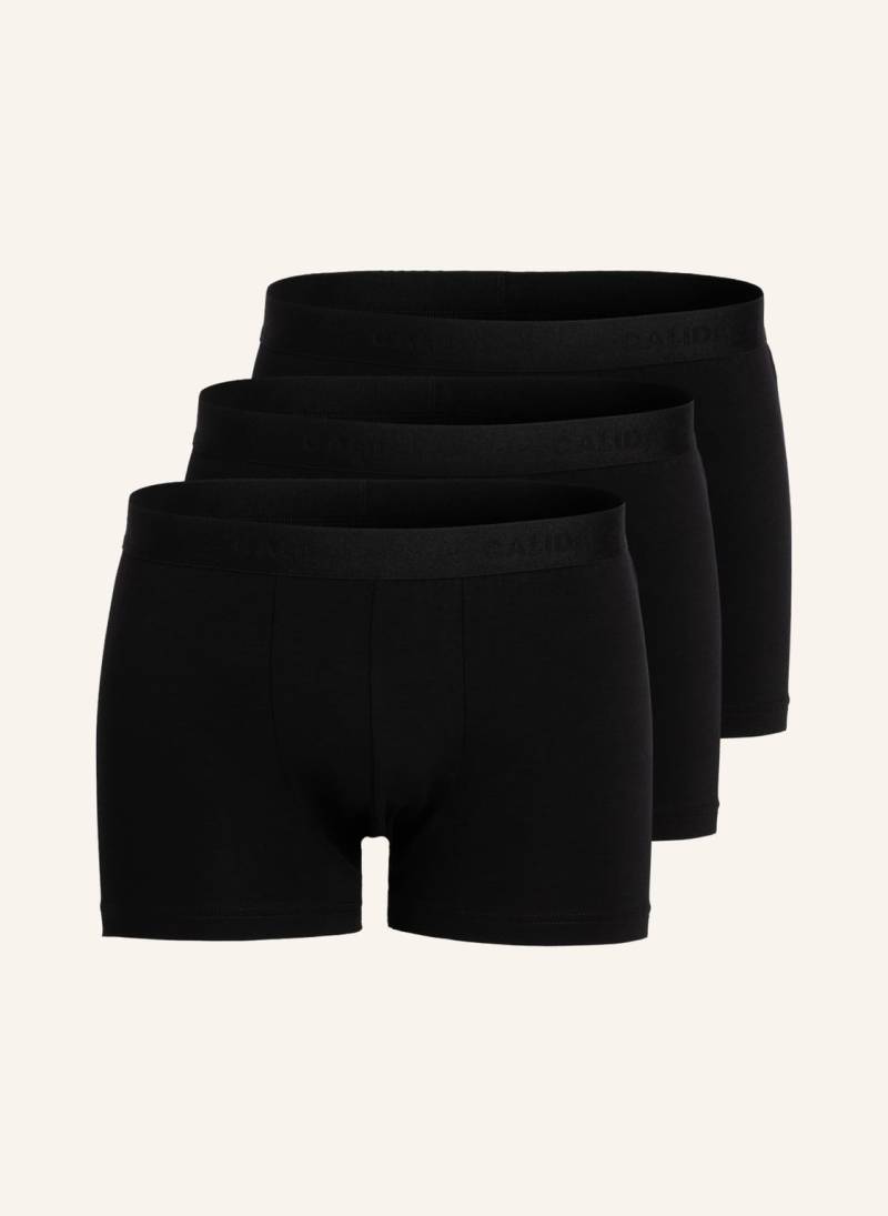 Calida 3er-Pack Boxershorts Natural Benefit schwarz von CALIDA