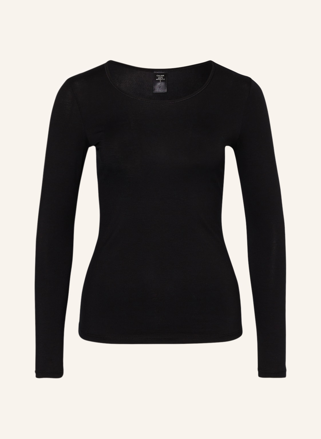 Calida Longsleeve Natural Comfort schwarz von CALIDA