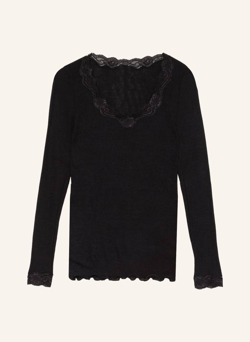 Calida Longsleeve Richesse Lace Mit Seide schwarz von CALIDA