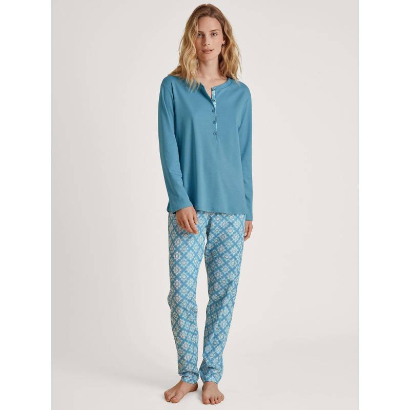 Pyjama Damen Blau S von CALIDA