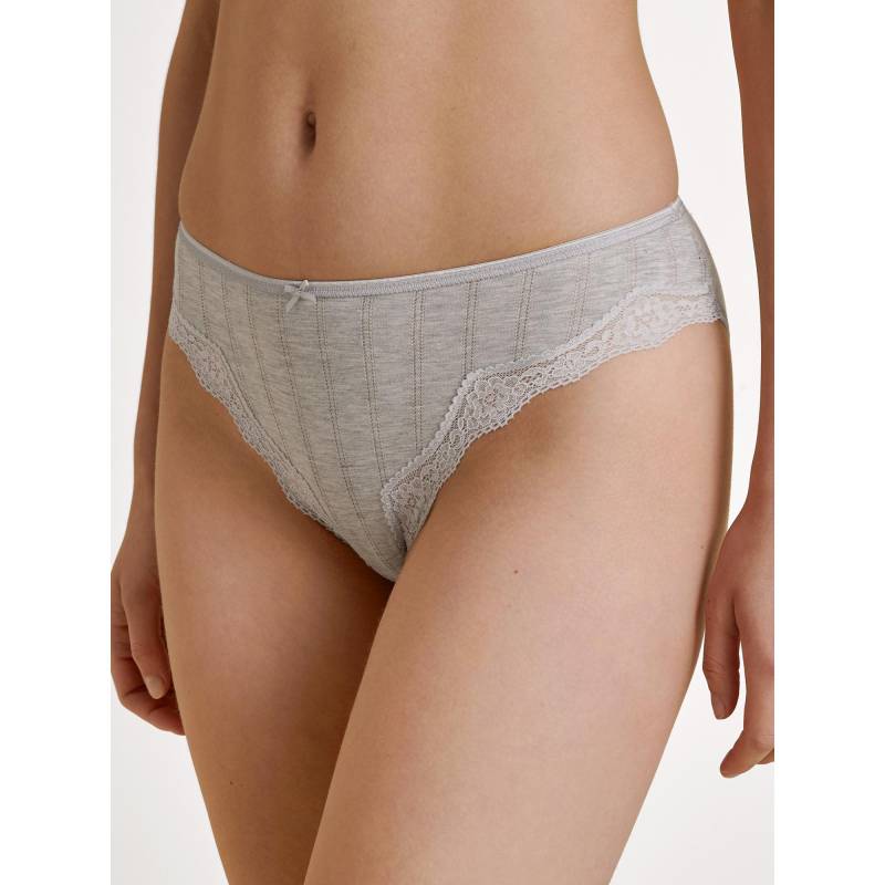 Slip Aus Baumwolle Damen Grau L von CALIDA