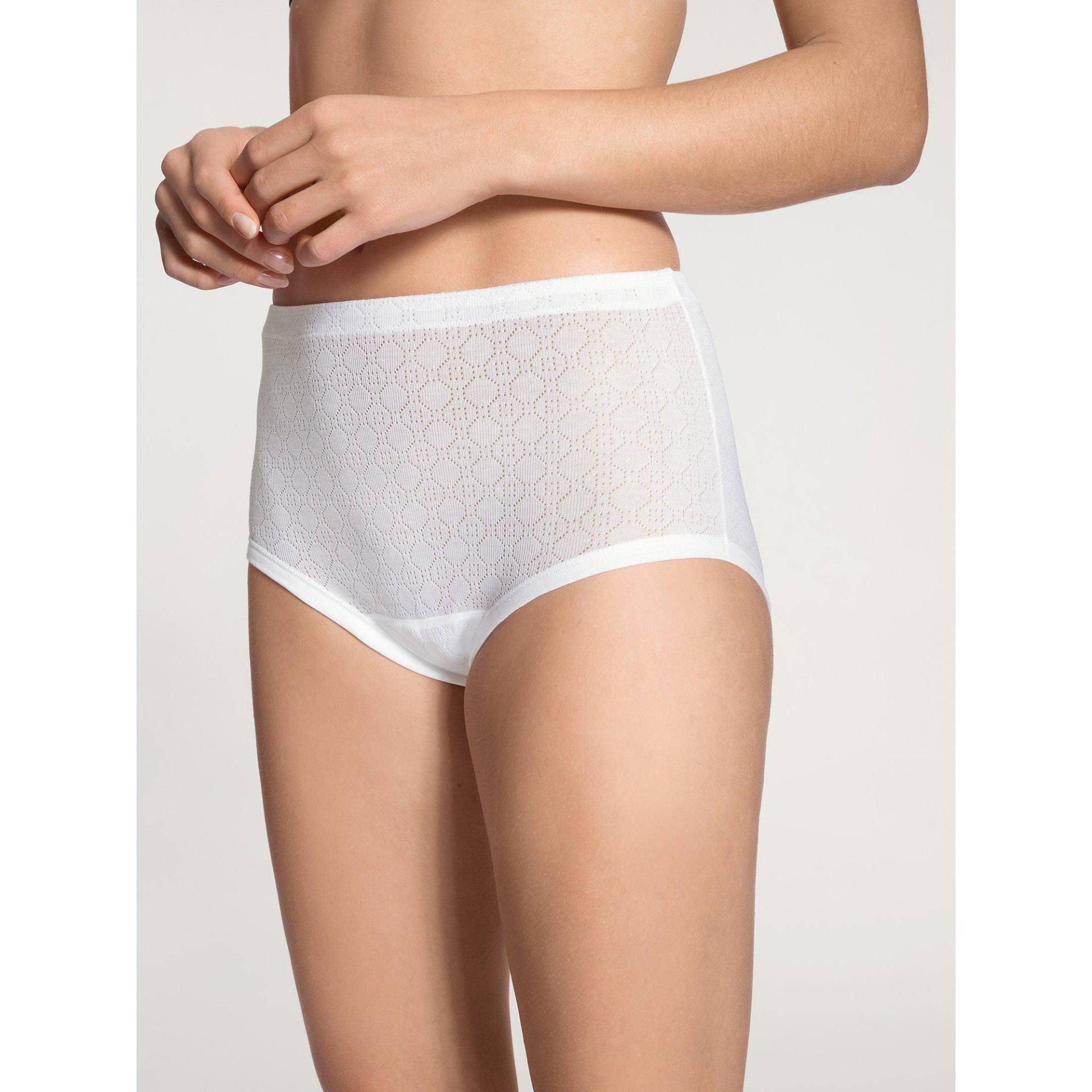 Slip Aus Baumwolle Damen Weiss 46 von CALIDA