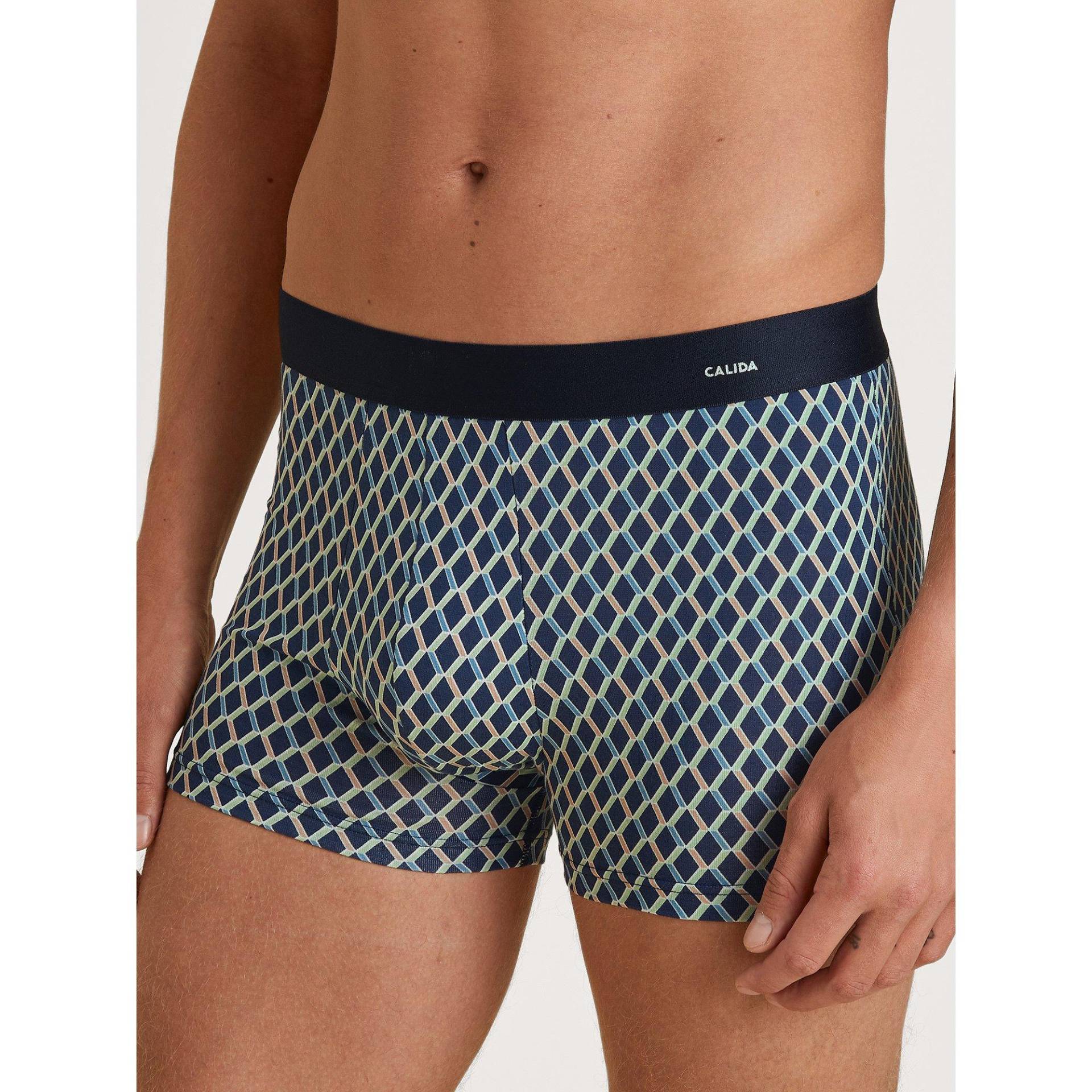 Slip Herren Blau Bedruckt S von CALIDA