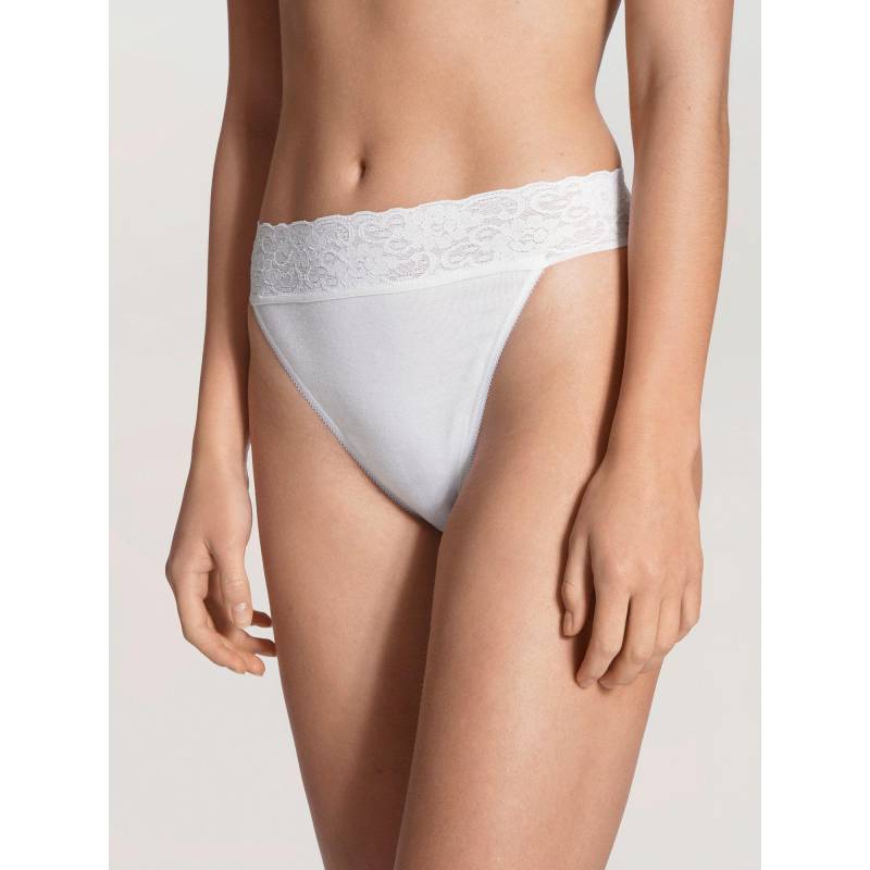 Tanga Damen Weiss XS von CALIDA