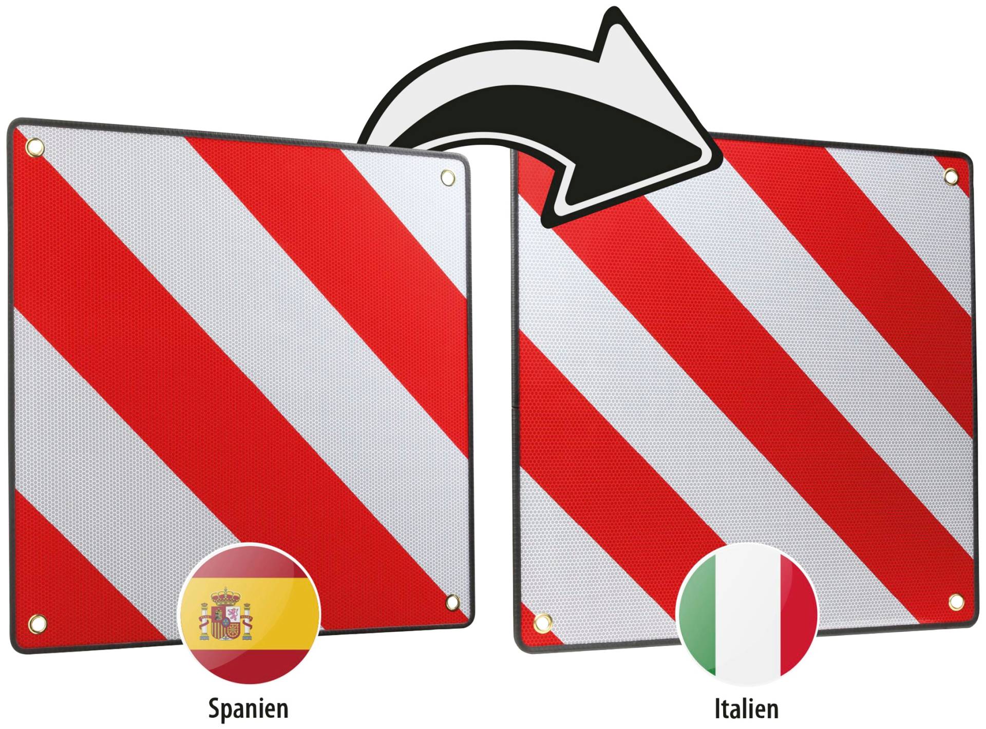 CALIMA Tafel »46044 Warntafel 2 in 1«, für Spanien und Italien, aus Aluminium CALIMA Tafel »46044 Warntafel 2 in 1«, für Spanien und Italien, aus Aluminium von CALIMA