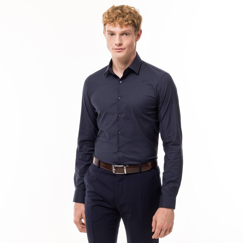 Hemd, Langarm Herren Marine 38 von CALVIN KLEIN Hemden