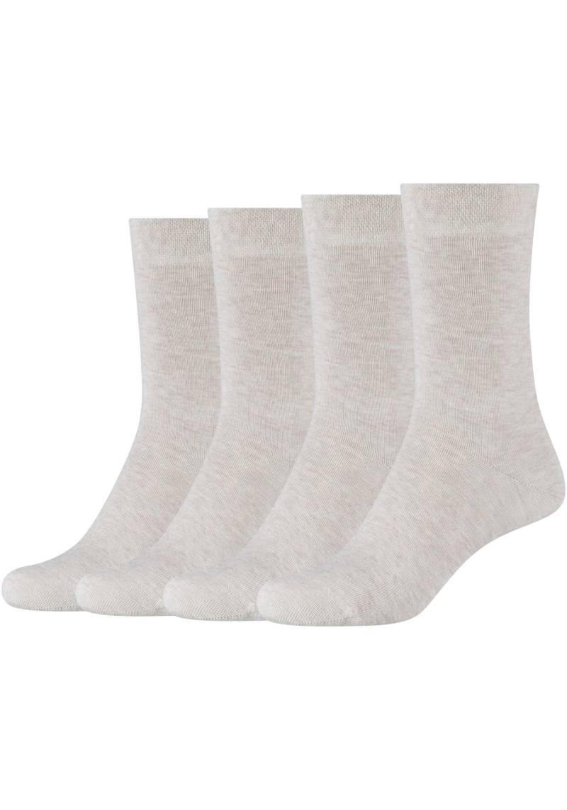 Camano Basicsocken, (4er Pack), Mit weichem Komfortbund ohne Gummidruck von CAMANO