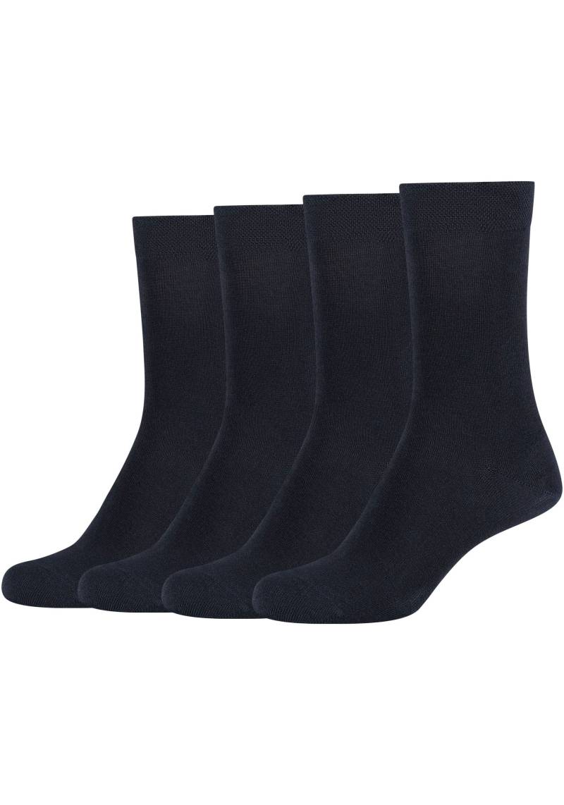 Camano Basicsocken, (4er Pack), Mit weichem Komfortbund ohne Gummidruck von CAMANO