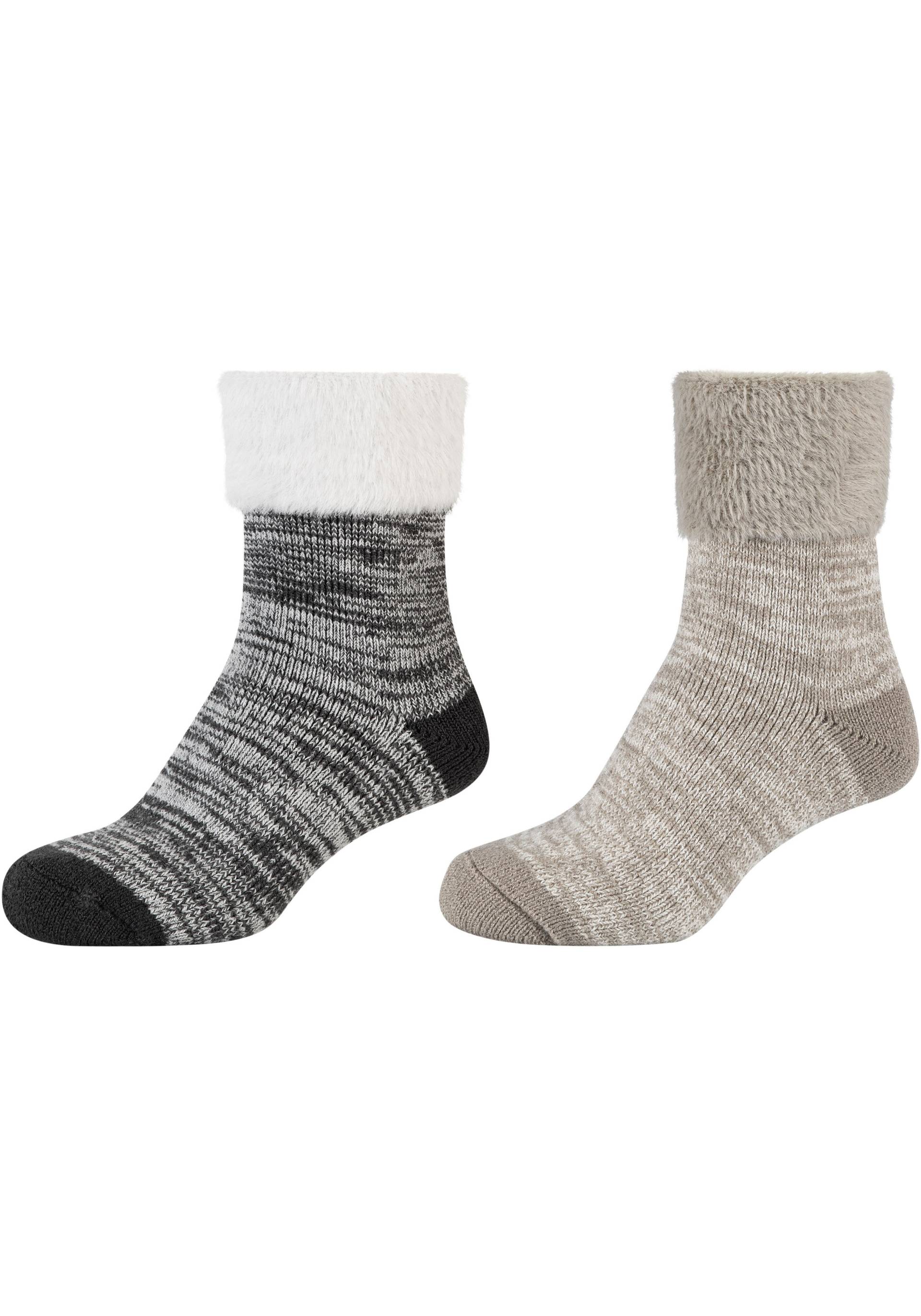 Camano Socken »warm & cozy«, (2er Pack), Mouline Cosy Socks, wärmende Qualität, sanfte Zehennähte, komfortabel von CAMANO