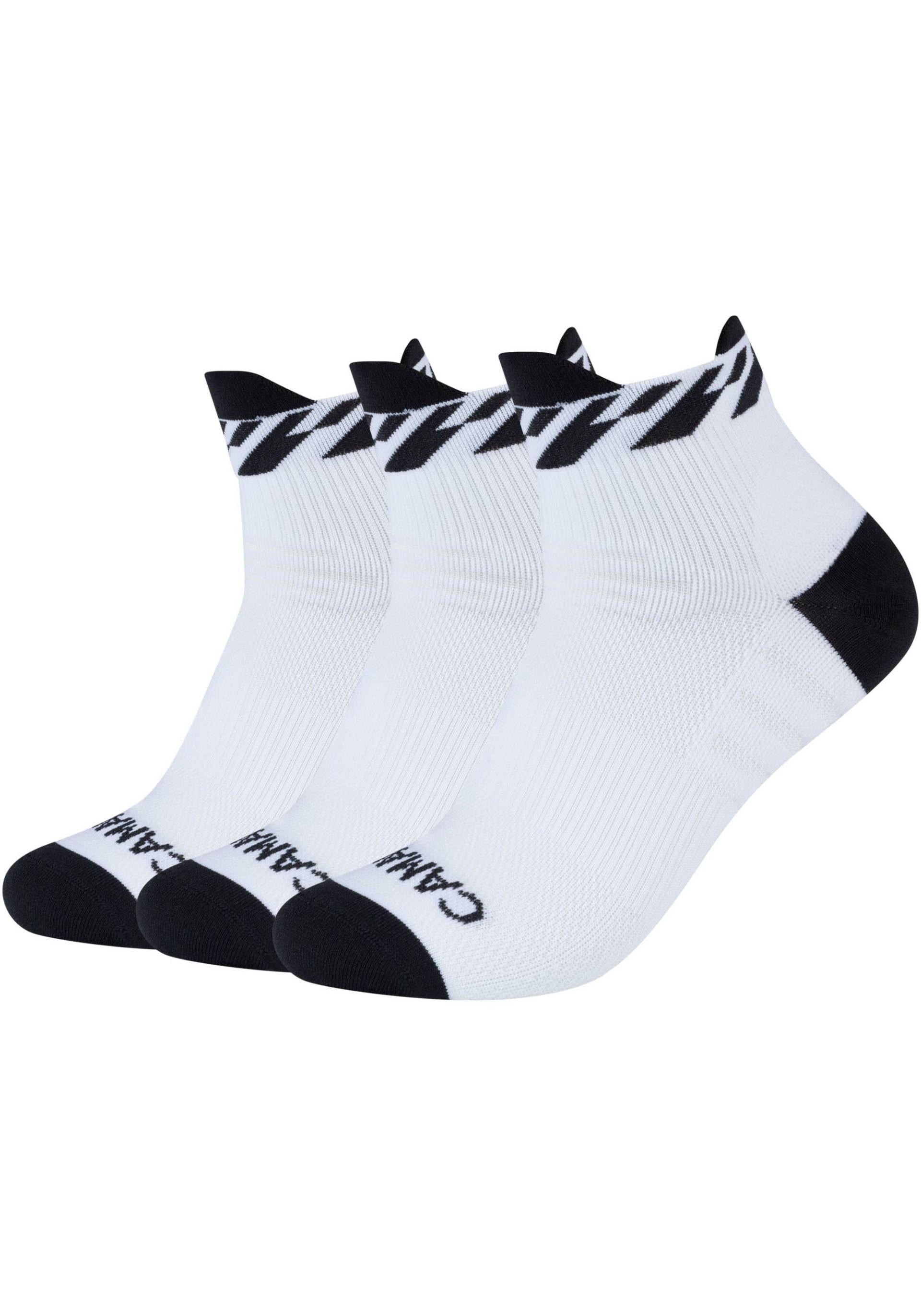 Camano Kurzsocken »function«, (3er Pack), mit kontrastfarbener Zehenpartie und Ferse von CAMANO