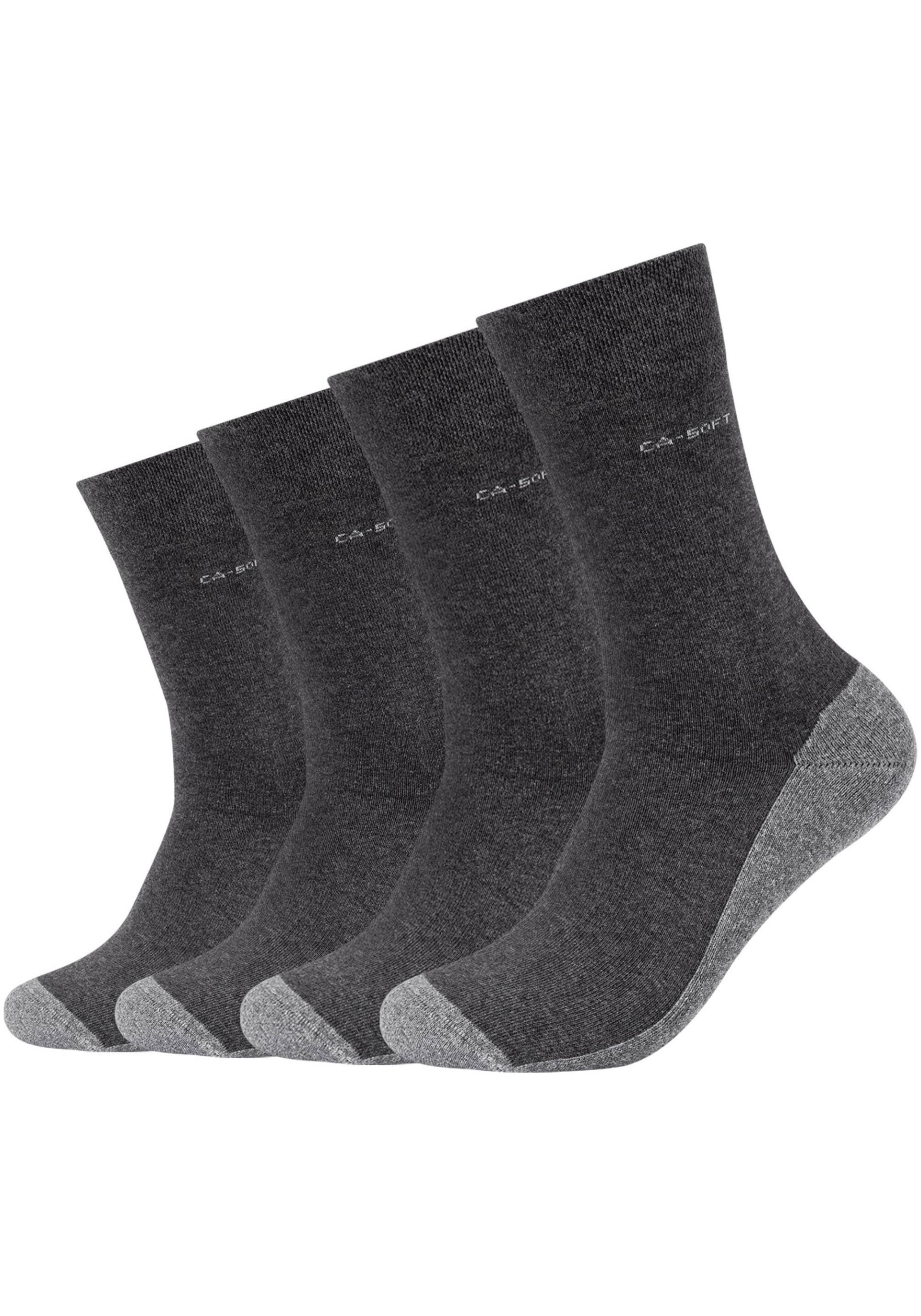 Camano Langsocken »ca-soft«, (4er Pack), mit dezentem Logodruck von CAMANO