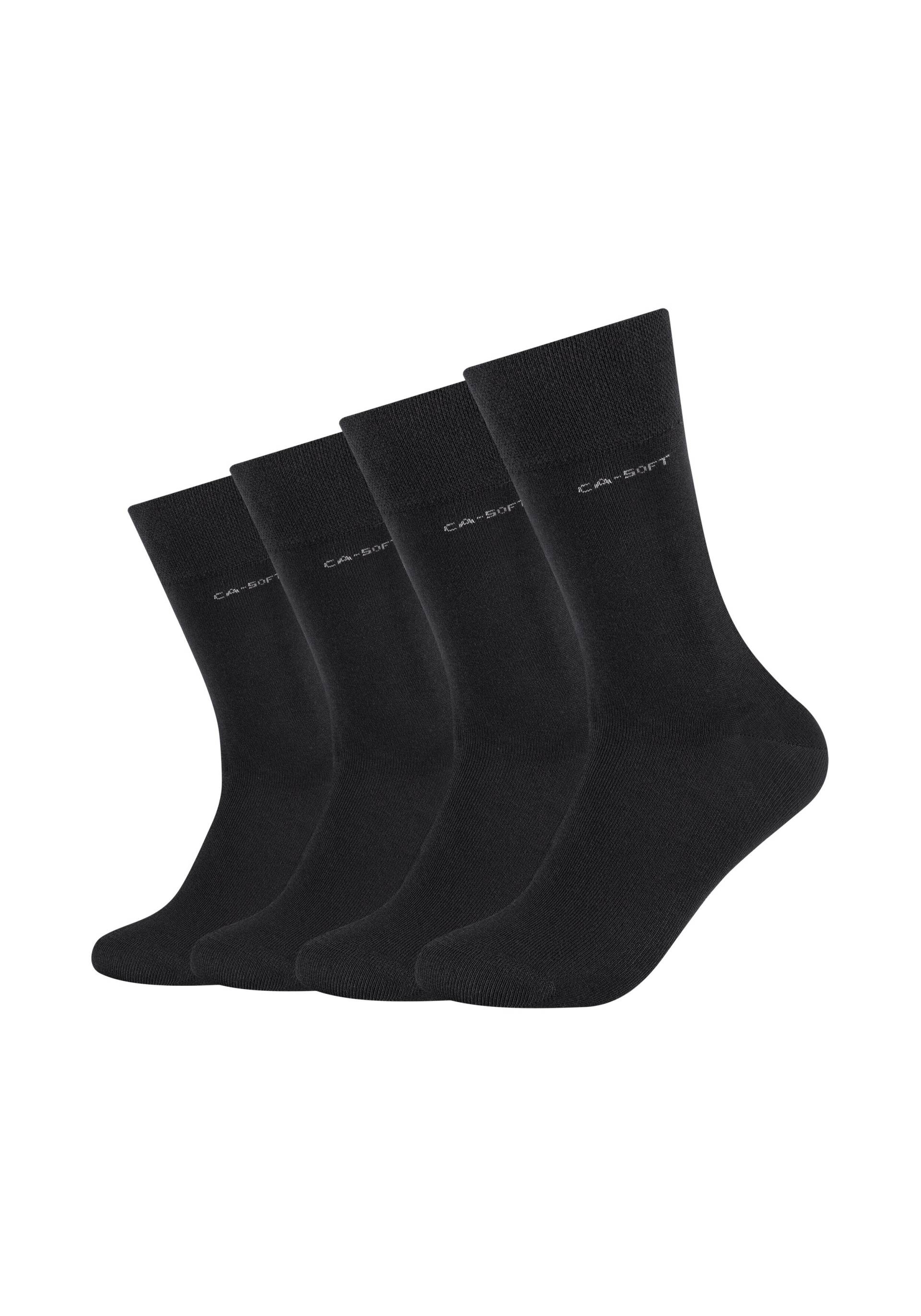 Camano Langsocken »ca-soft«, (4er Pack), Verstärkte Ferse und Spize von CAMANO