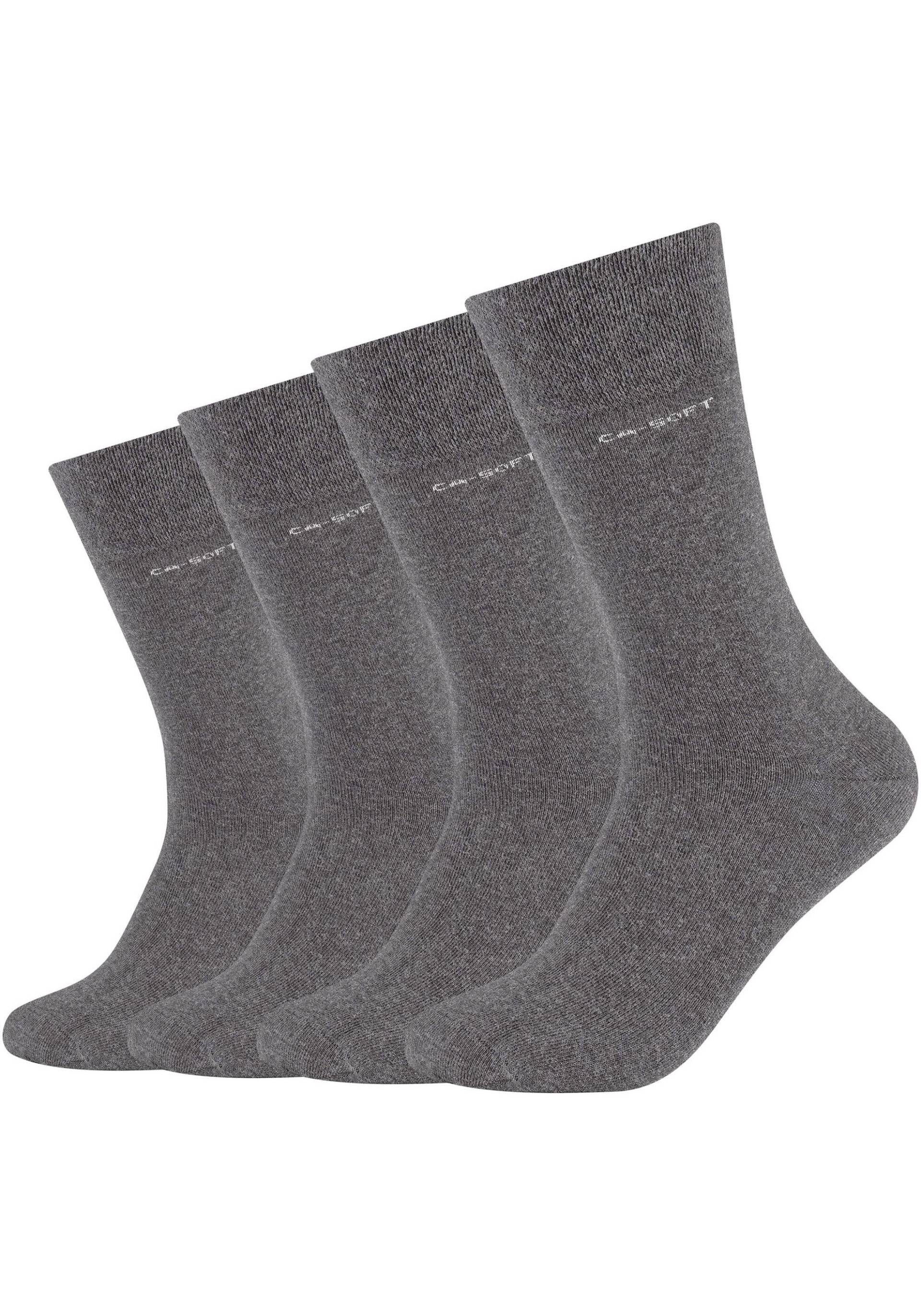 Camano Langsocken »ca-soft«, (4er Pack), Verstärkte Ferse und Spize von CAMANO