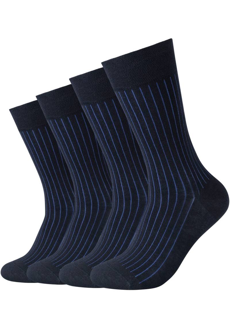 Camano Socken, (4er Pack), mit Rippstruktur von CAMANO