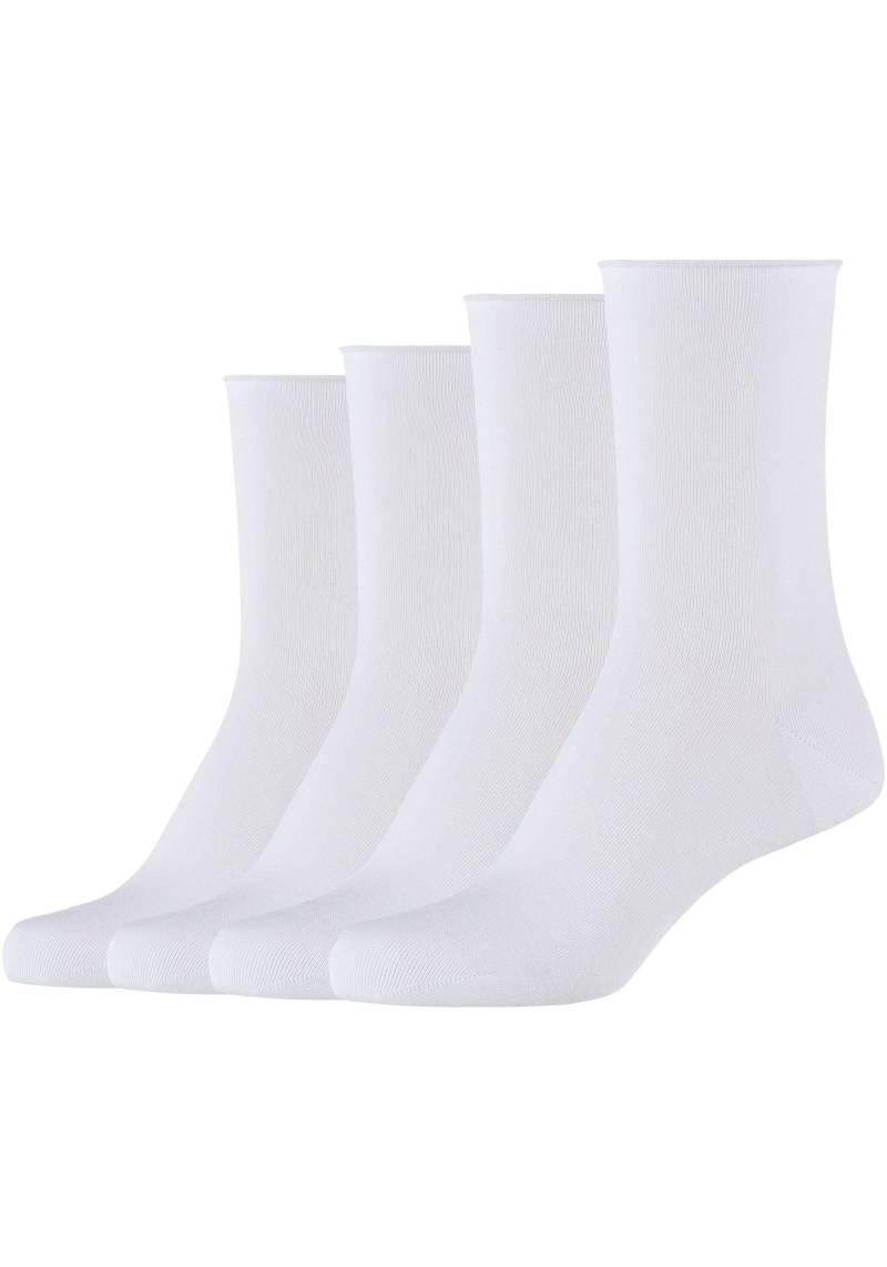 Camano Socken, (4er Pack), Mit Rollrand von CAMANO